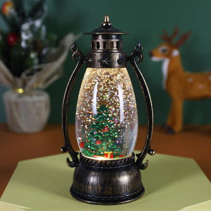 Christmas Clothes Crystal Ball Luminous Oil Lamp