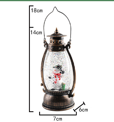 Christmas Clothes Crystal Ball Luminous Oil Lamp