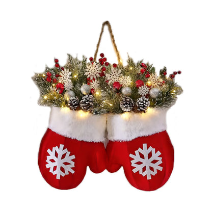Christmas Glove Garland  Door & Window Decor