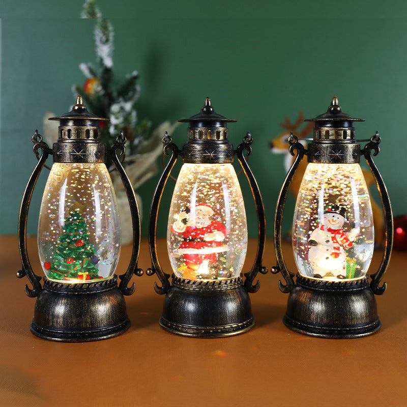 Christmas Clothes Crystal Ball Luminous Oil Lamp