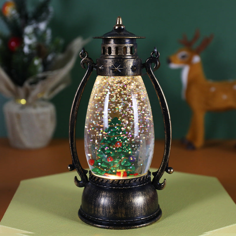 Christmas Clothes Crystal Ball Luminous Oil Lamp