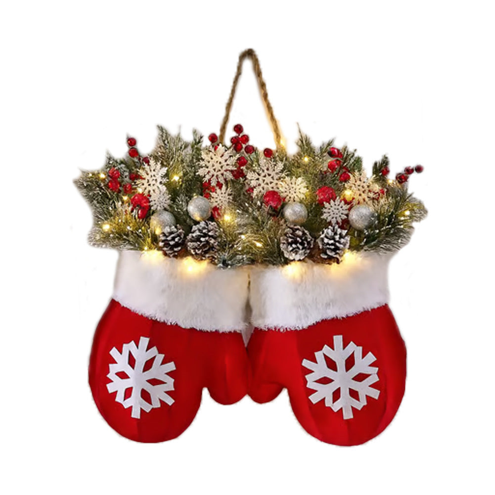 Christmas Glove Garland  Door & Window Decor