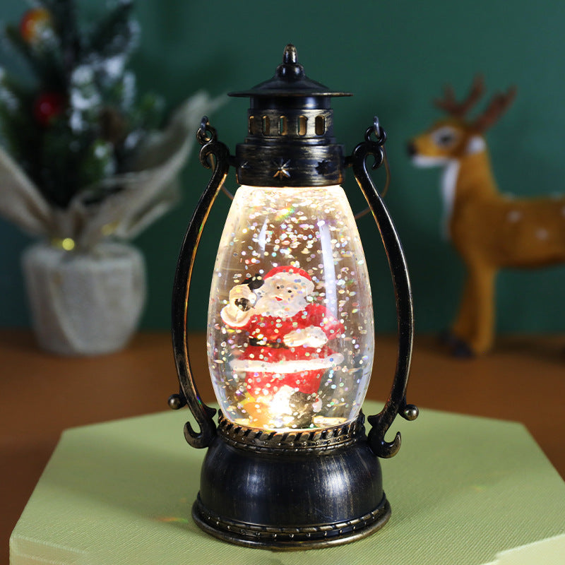 Christmas Clothes Crystal Ball Luminous Oil Lamp